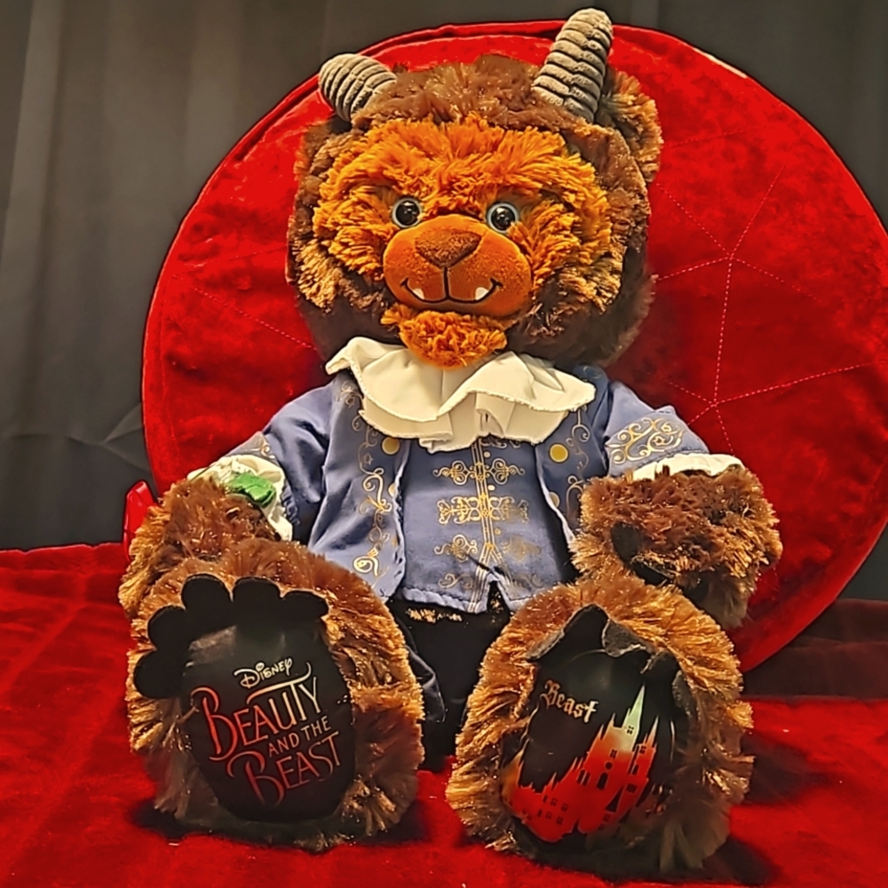 Build A Bear/Disney Beauty & Beast 19" Beast, Outfit, Rose
